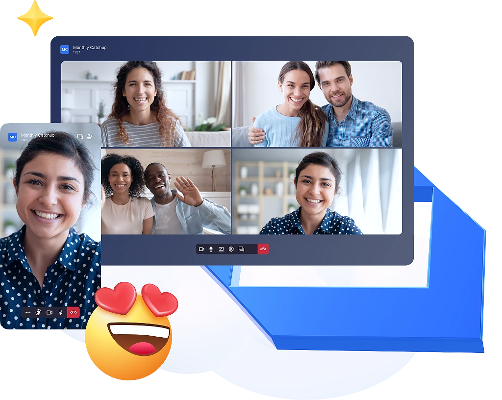 <div>Video and audio calls</div>