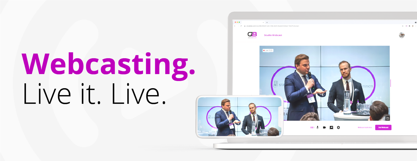 Dream Broker introduces Webcasting, enriching your video communication with live video.
